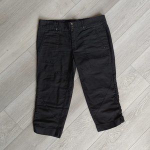 Joe's Jeans "Take Me Slowly" black cuffed capris